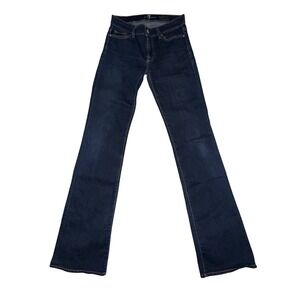 7 For All Mankind The Skinny Bootcut Dark Wash Jeans Womens Size 27 Western 70's